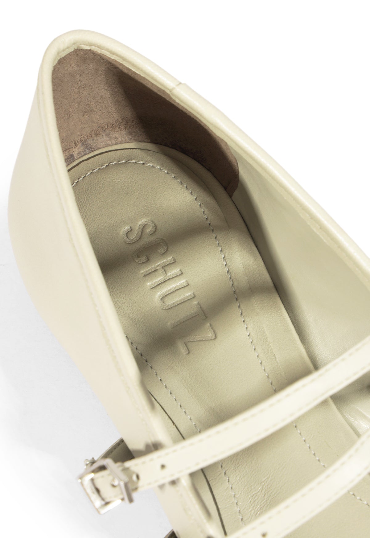 Arissa Gray Leather Ballet Flat FALL 24 - Schutz Shoes