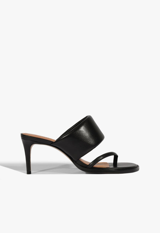 Alba Sandal SPRING 25 5 Black Leather - Schutz Shoes