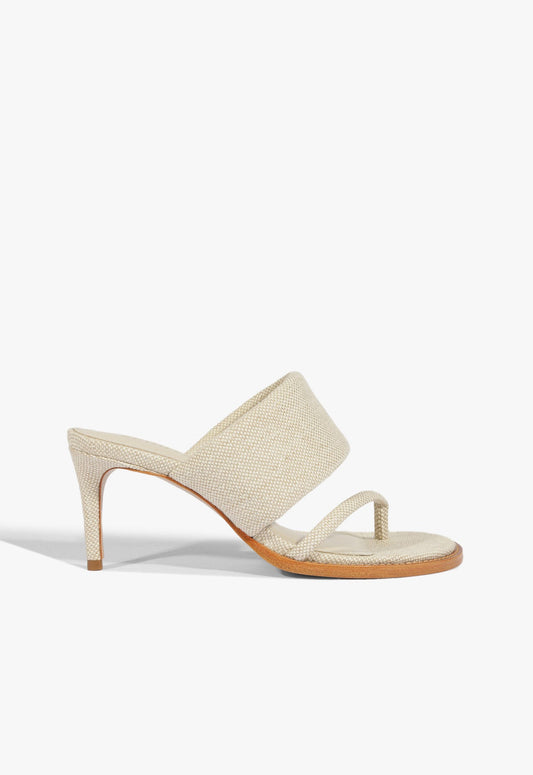 Alba Sandal SPRING 25 5 Beige Fabric - Schutz Shoes