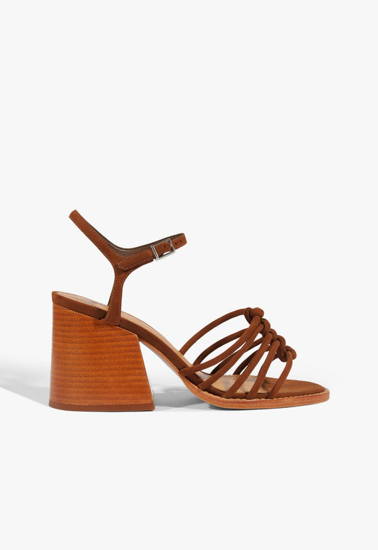 Sandy Sandal SPRING 25 5 Caramel Coffee Suede - Schutz Shoes