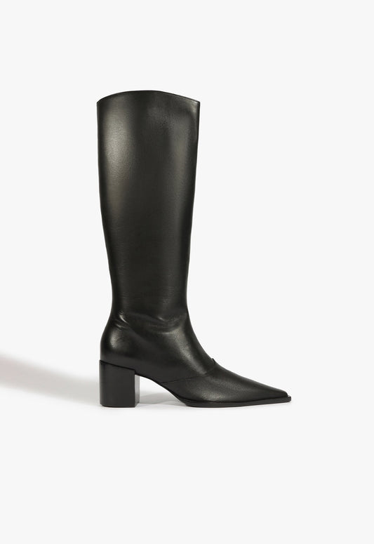 Raffaela Up Mid Boot WINTER 24 5 Black Atanado Leather - Schutz Shoes