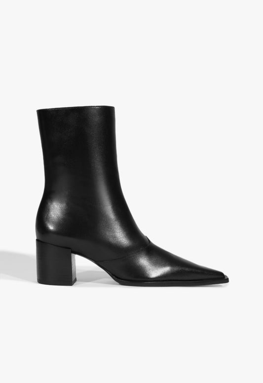 Raffaela Mid Bootie WINTER 24 5 Black Atanado Leather - Schutz Shoes