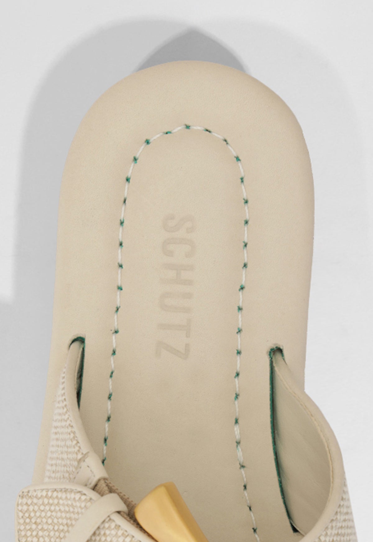Lois Beige Linen Flat Sandal HIGH SUMMER 25 - Schutz Shoes