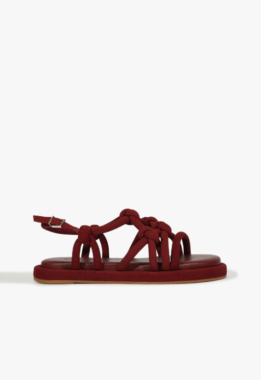Janet Sporty Sandal RESORT 25 5 Red Suede - Schutz Shoes