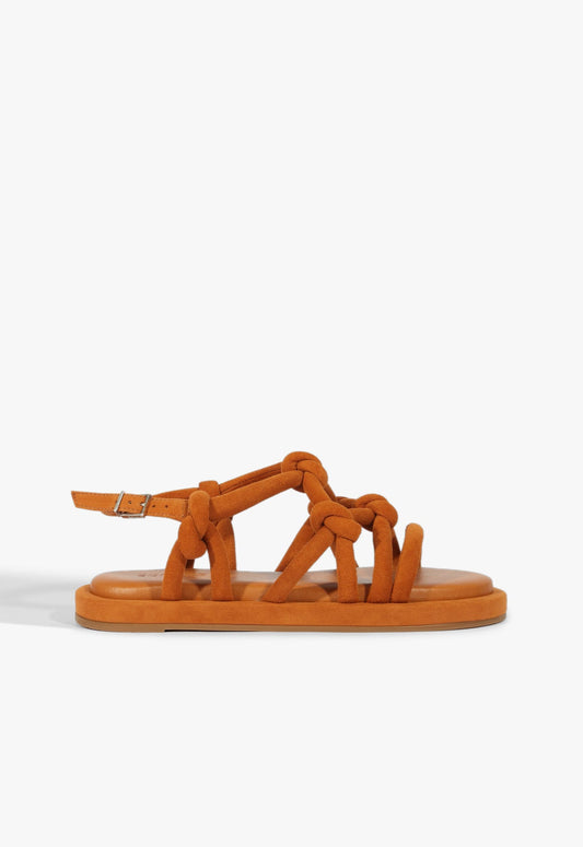 Janet Sporty Sandal RESORT 25 5 Brown Suede - Schutz Shoes