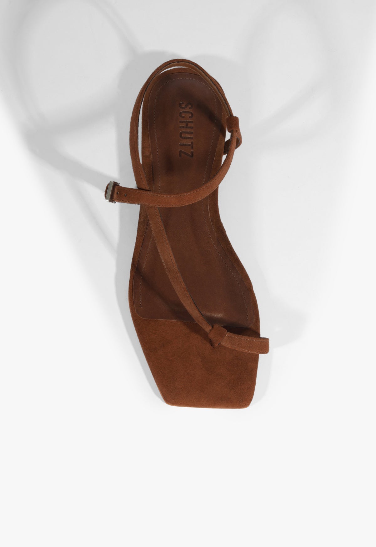 Lisa Brown Suede Flat Sandal HIGH SUMMER 25 - Schutz Shoes