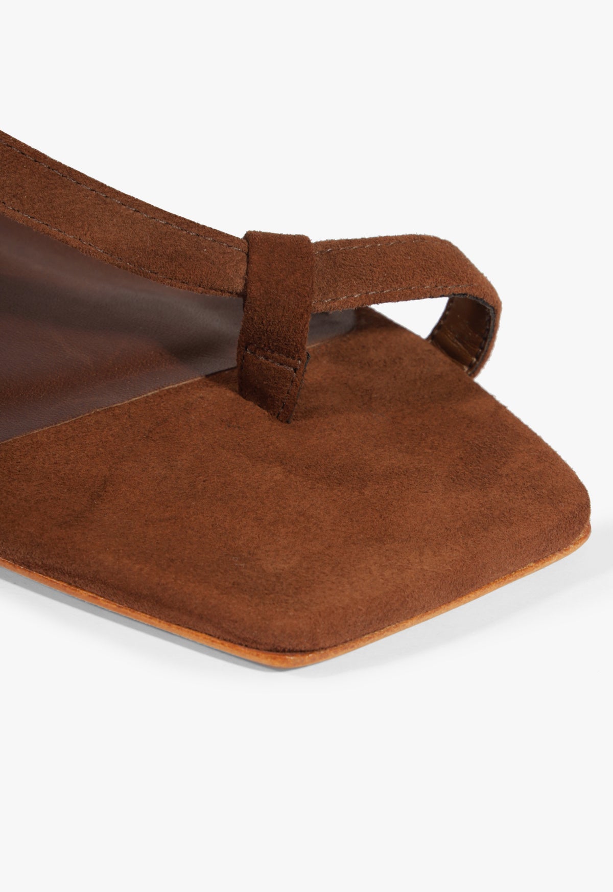 Lisa Brown Suede Flat Sandal HIGH SUMMER 25 - Schutz Shoes