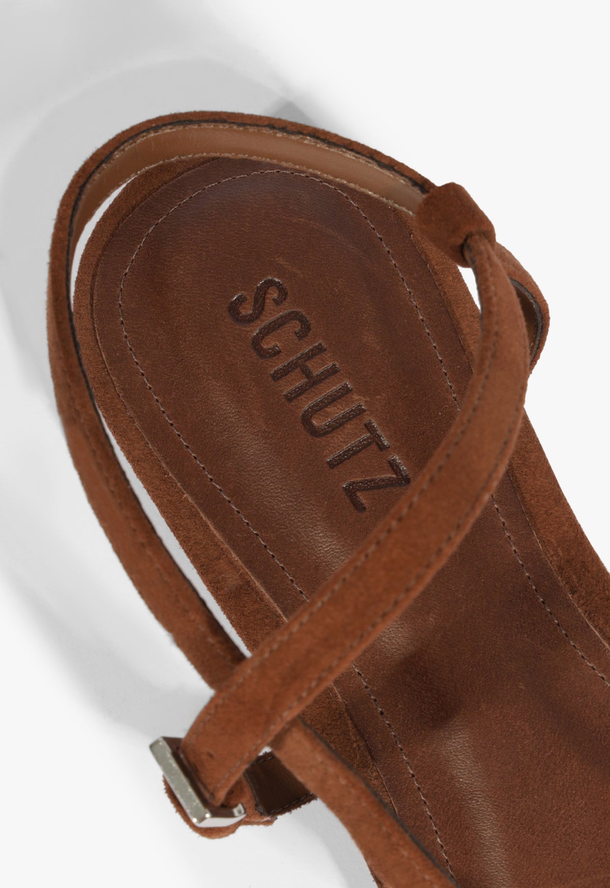 Lisa Brown Suede Flat Sandal HIGH SUMMER 25 - Schutz Shoes