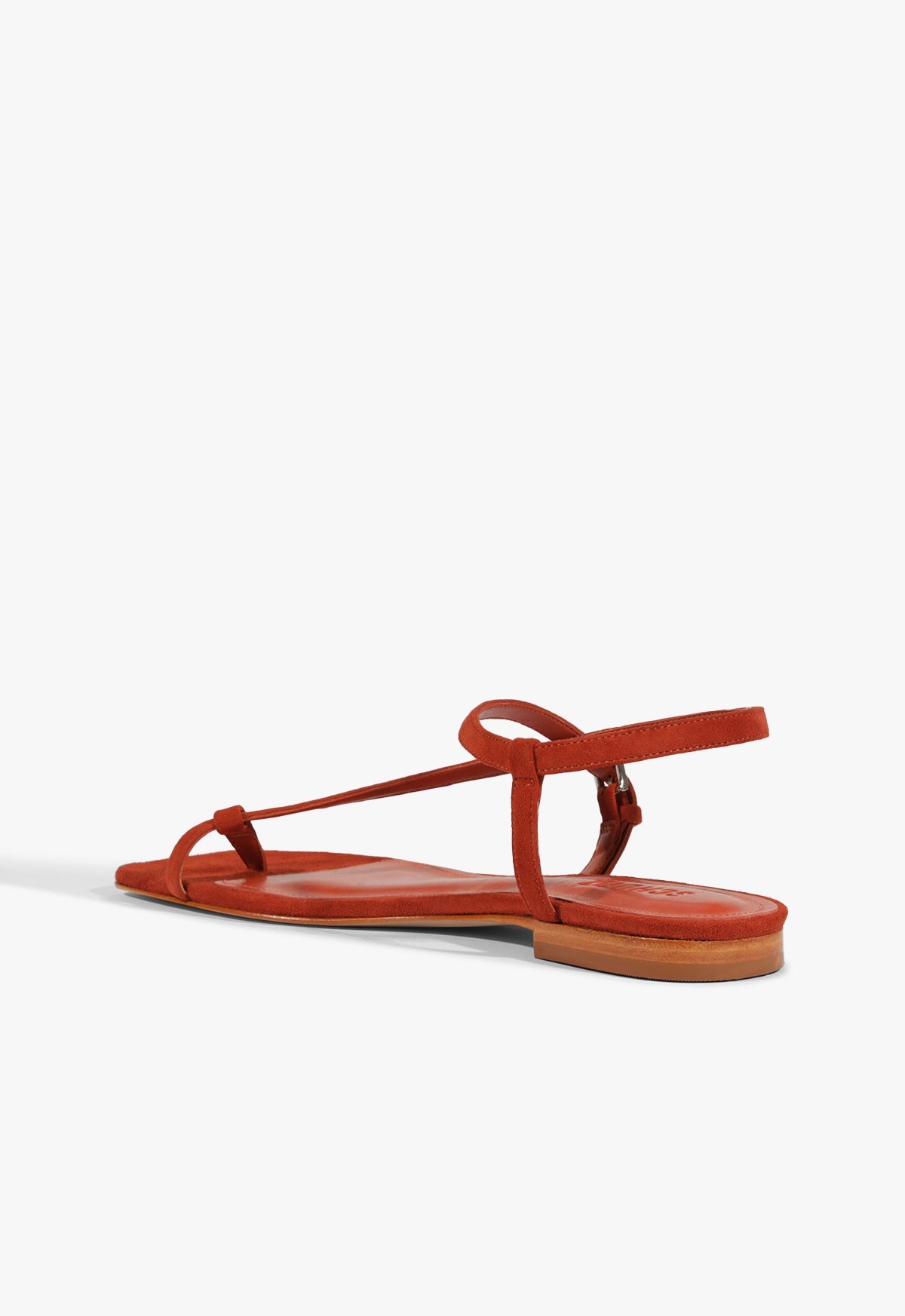 Lisa Red Suede Flat Sandal HIGH SUMMER 25 - Schutz Shoes
