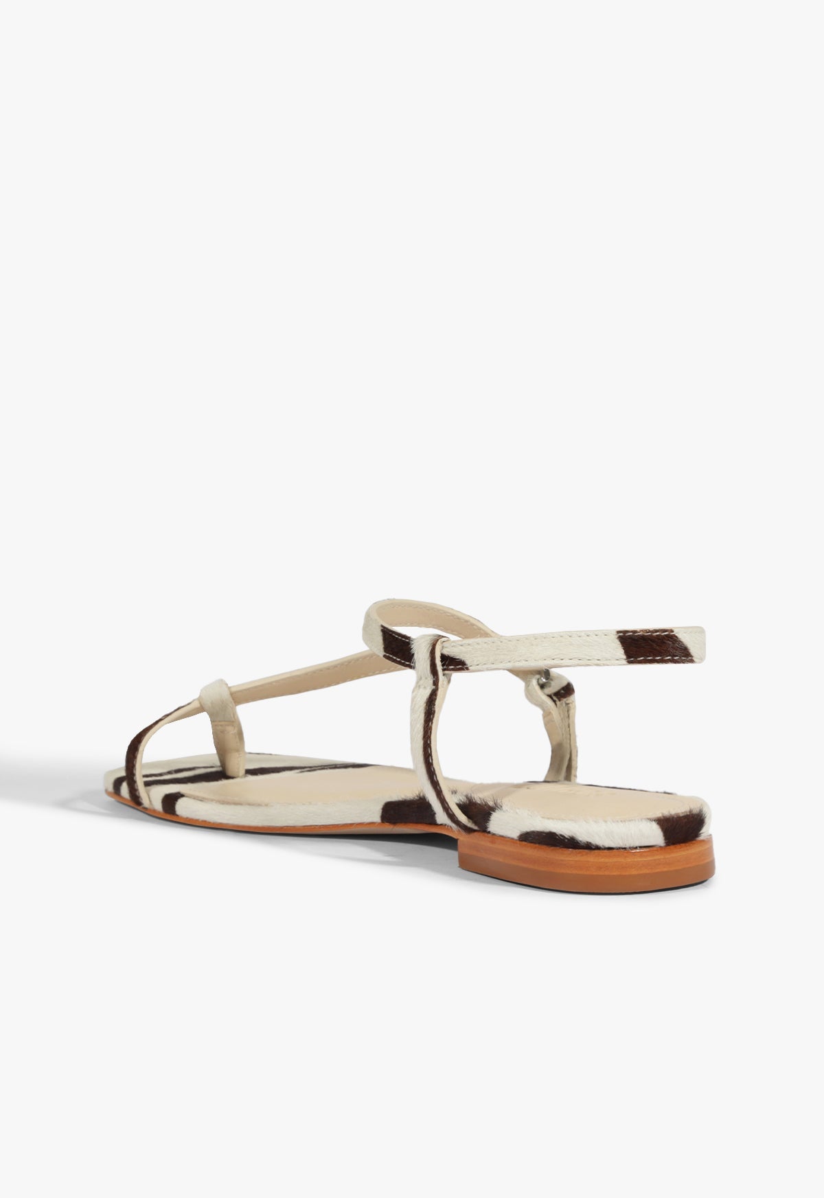 Lisa Animal Print Leather Flat Sandal HIGH SUMMER 25 - Schutz Shoes
