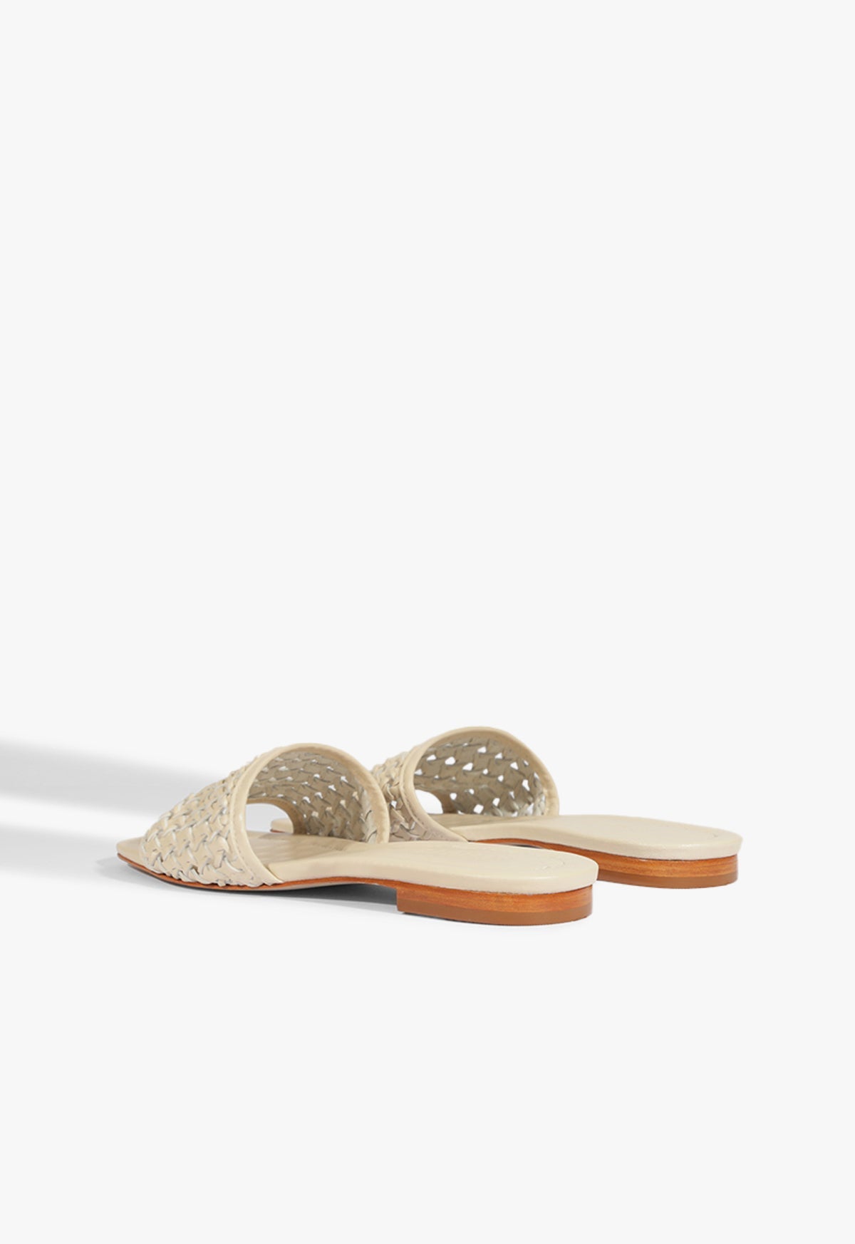 Juliet White Leather Flat Sandal HIGH SUMMER 25 - Schutz Shoes