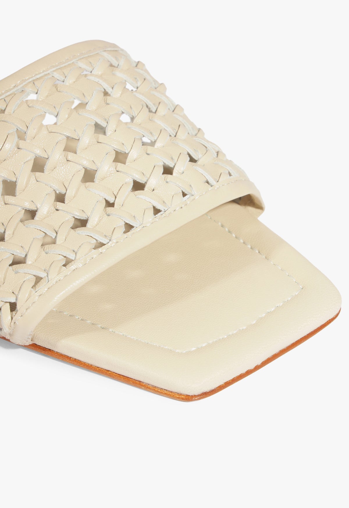 Juliet White Leather Flat Sandal HIGH SUMMER 25 - Schutz Shoes