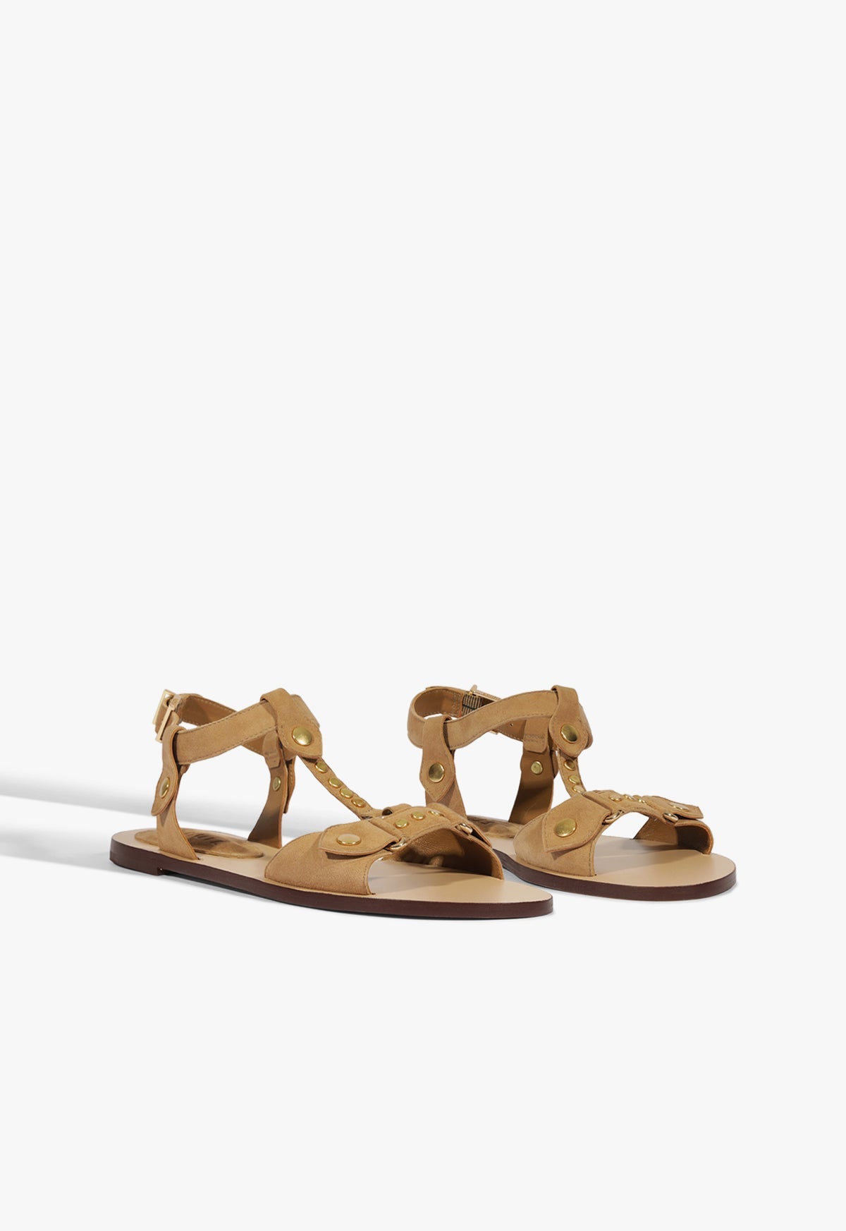 Stevie Brown Suede Flat Sandal HIGH SUMMER 25 - Schutz Shoes