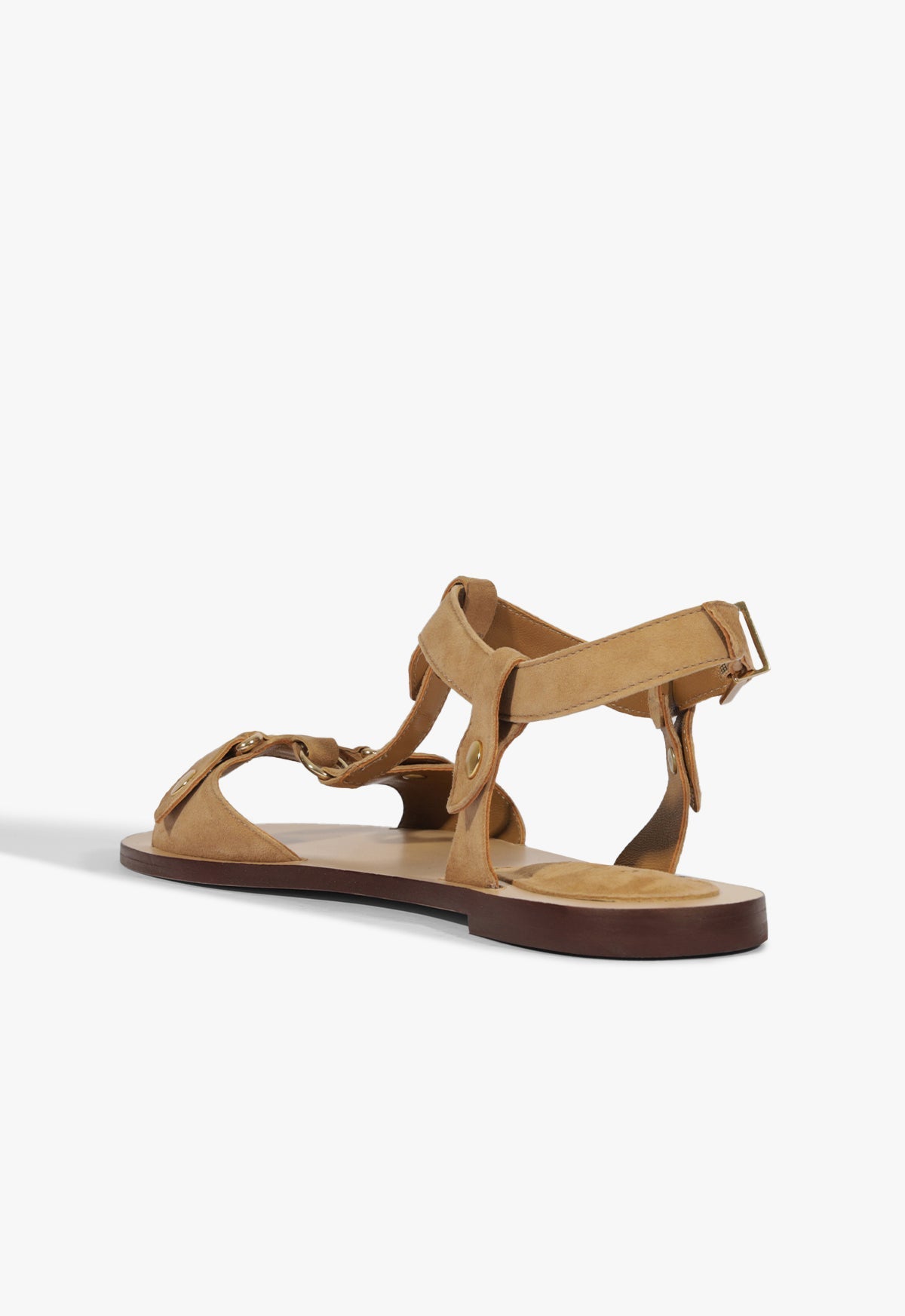 Stevie Brown Suede Flat Sandal HIGH SUMMER 25 - Schutz Shoes
