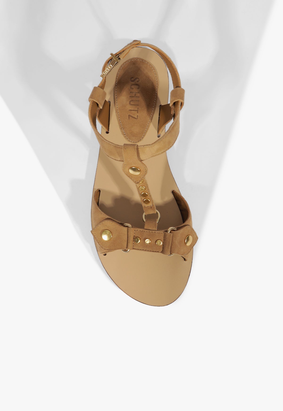 Stevie Brown Suede Flat Sandal HIGH SUMMER 25 - Schutz Shoes