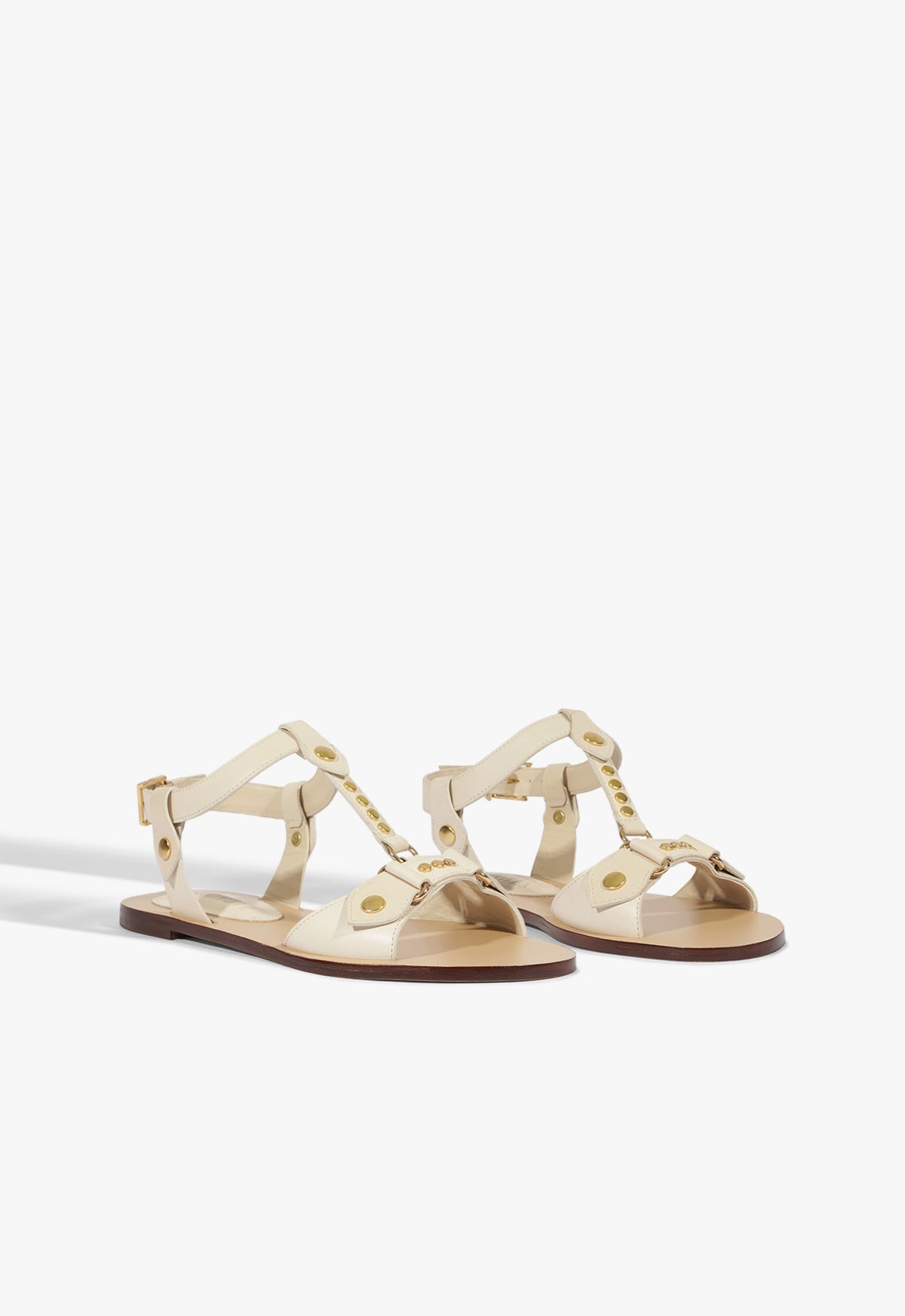 Stevie White Leather Flat Sandal HIGH SUMMER 25 - Schutz Shoes