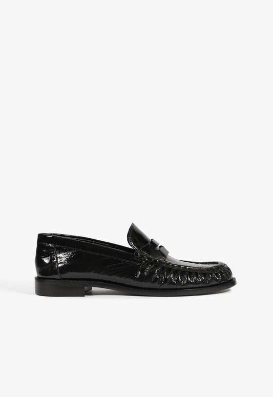 Tyche Patent Flat PRE FALL 25 5 Black Patent - Schutz Shoes