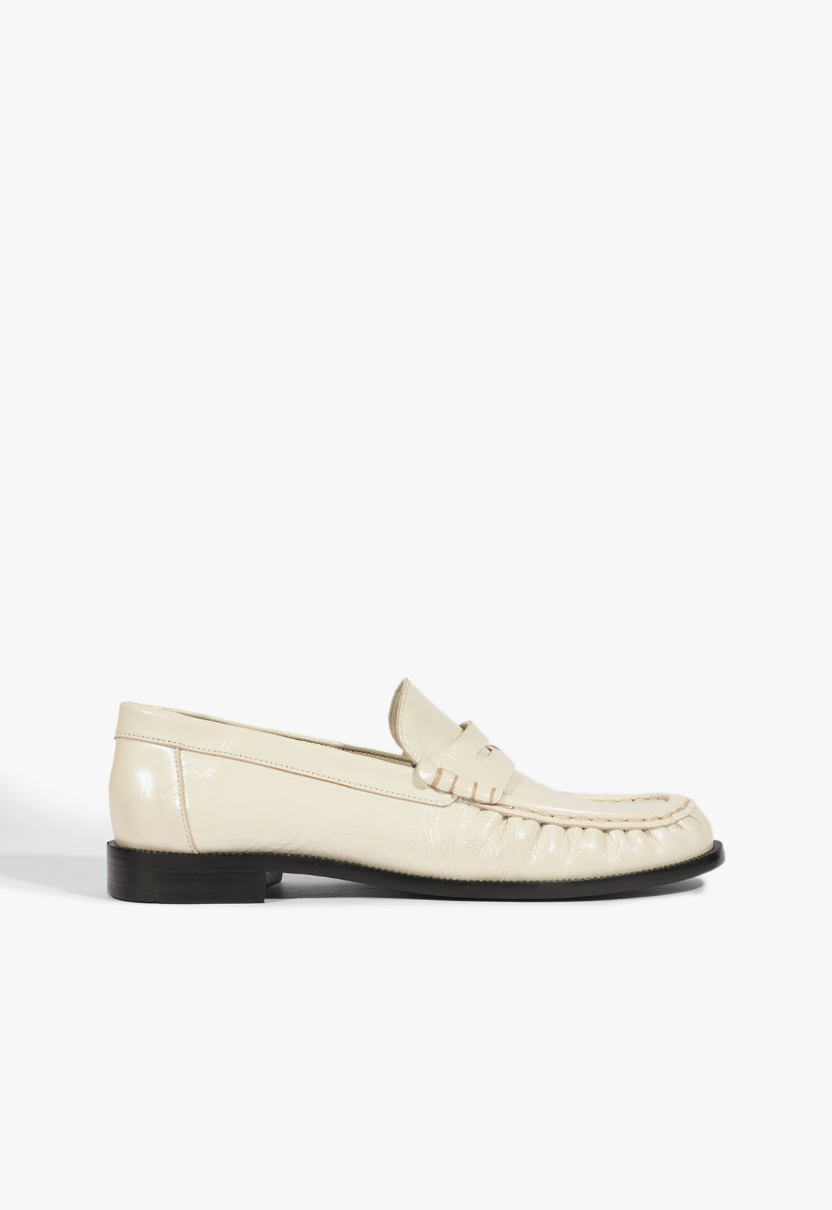 Tyche Patent Flat PRE FALL 25 5 White Patent - Schutz Shoes