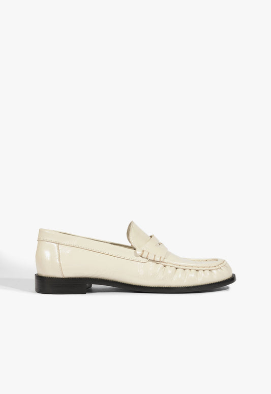 Tyche Patent Flat PRE FALL 25 5 White Patent - Schutz Shoes