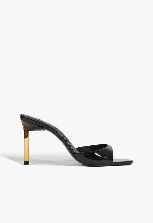 Allure Patent Sandal Pre Fall 24 5 Black Patent - Schutz Shoes