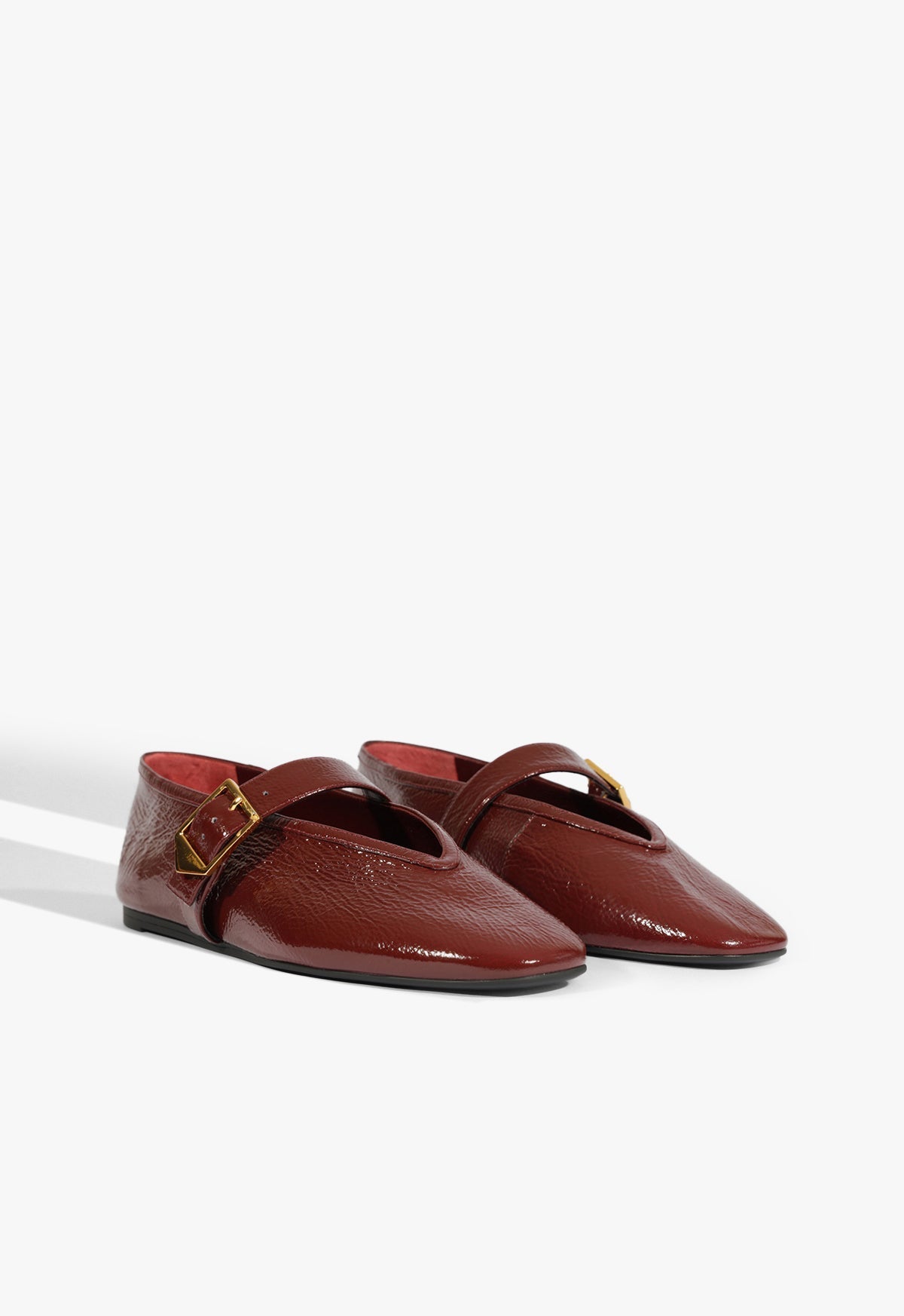 Courtney Buckle Patent Flat PRE FALL 25 - Schutz Shoes