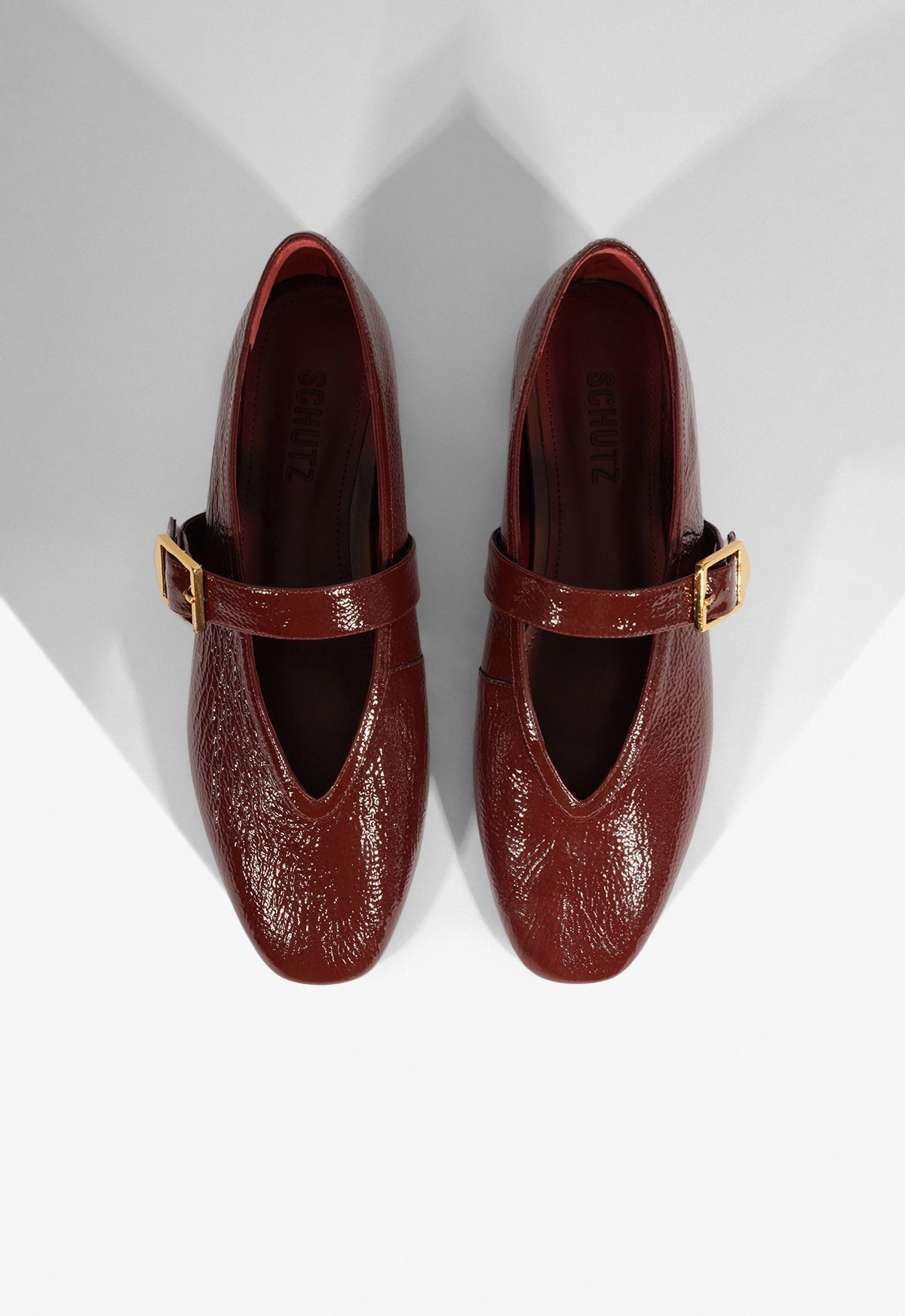Courtney Buckle Patent Flat PRE FALL 25 - Schutz Shoes