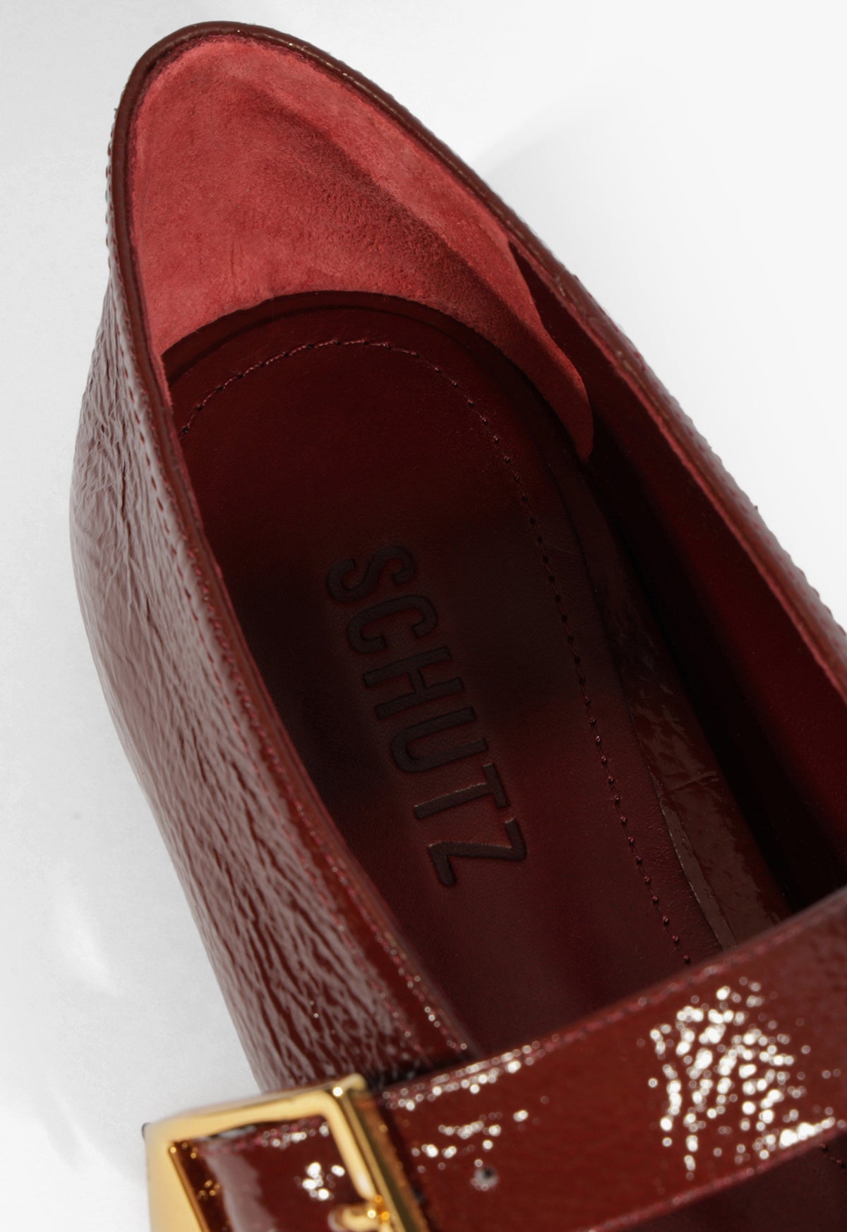 Courtney Buckle Patent Flat PRE FALL 25 - Schutz Shoes