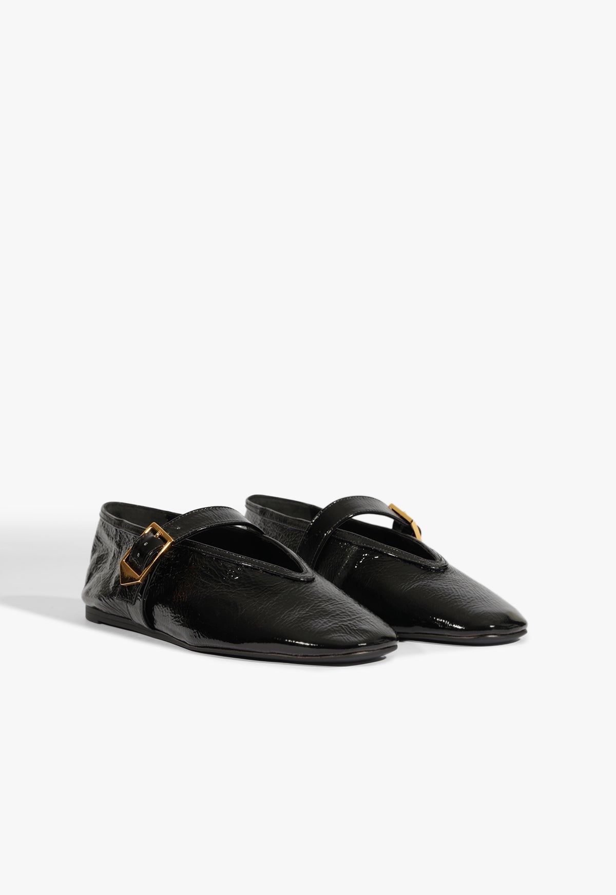 Courtney Buckle Patent Flat PRE FALL 25 - Schutz Shoes