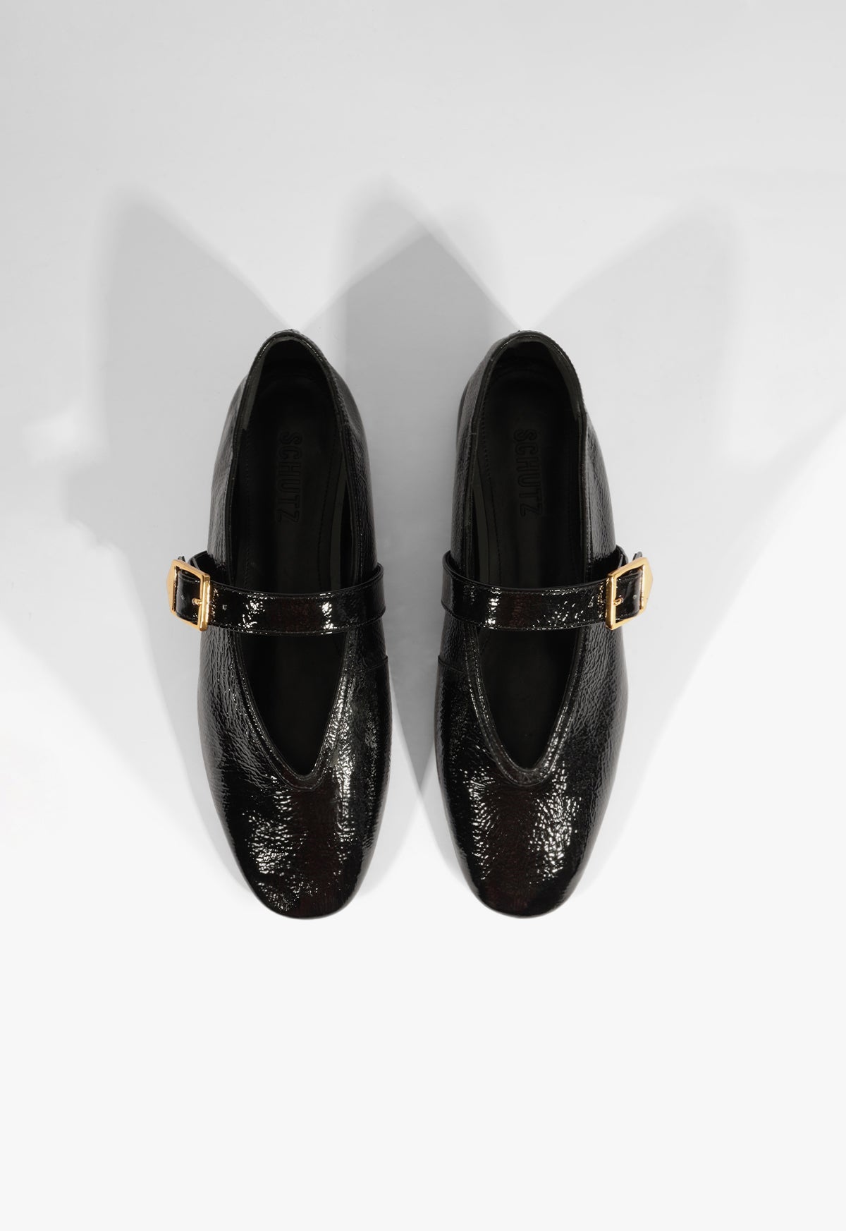 Courtney Buckle Patent Flat PRE FALL 25 - Schutz Shoes