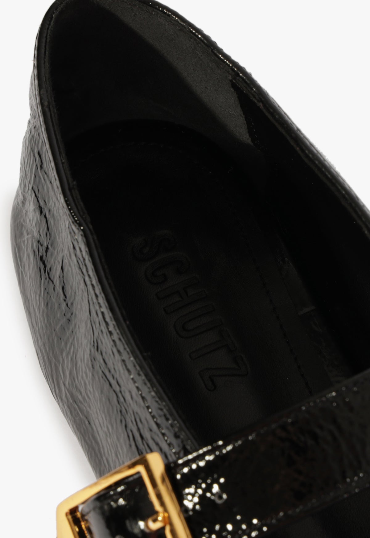 Courtney Buckle Patent Flat PRE FALL 25 - Schutz Shoes