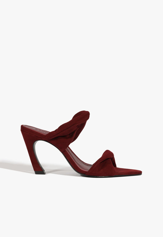 Meline Mule Suede Sandal PRE FALL 25 5 Red Suede - Schutz Shoes