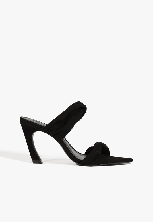 Meline Mule Suede Sandal PRE FALL 25 5 Black Suede - Schutz Shoes