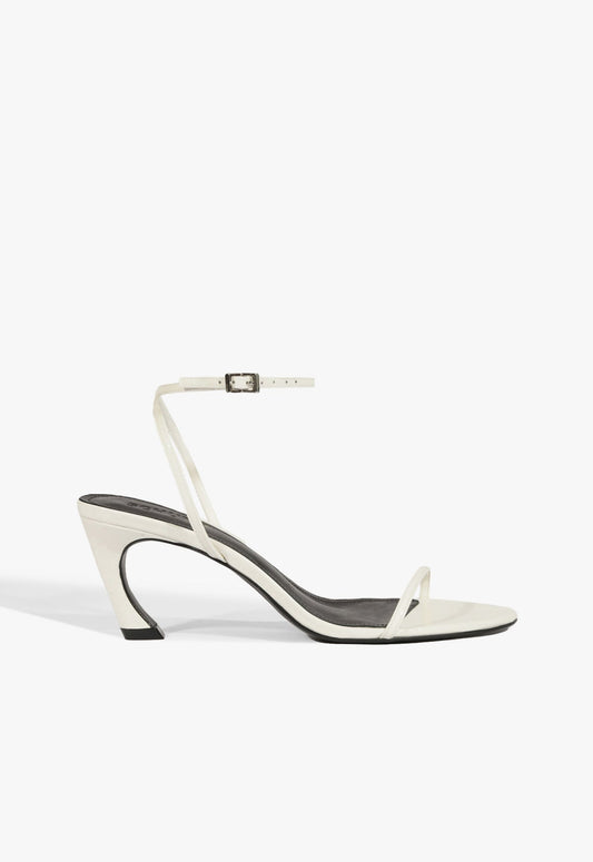 Siena Curve Mid Patent Sandal PRE FALL 25 5 White Patent - Schutz Shoes