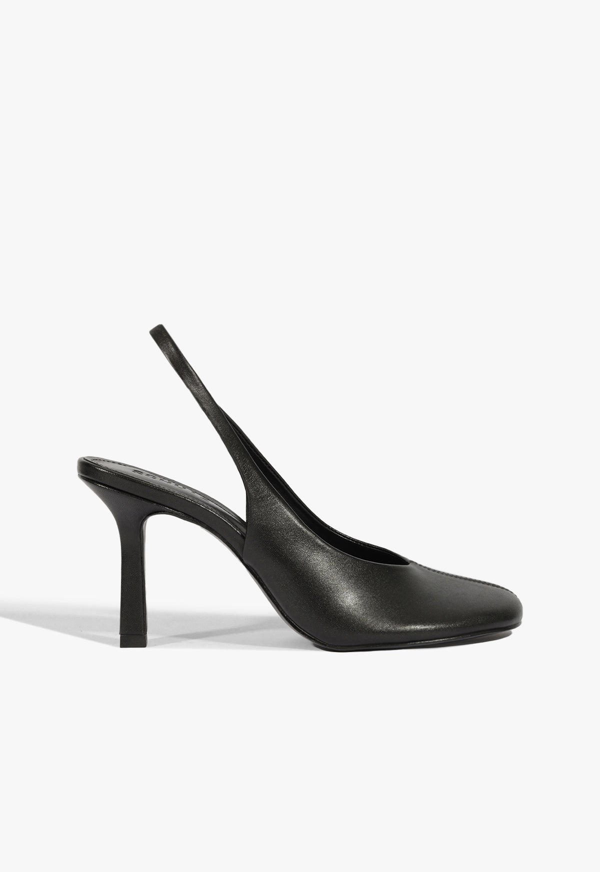 Brigitte Sling Leather Pump PRE FALL 25 5 Black Leather - Schutz Shoes