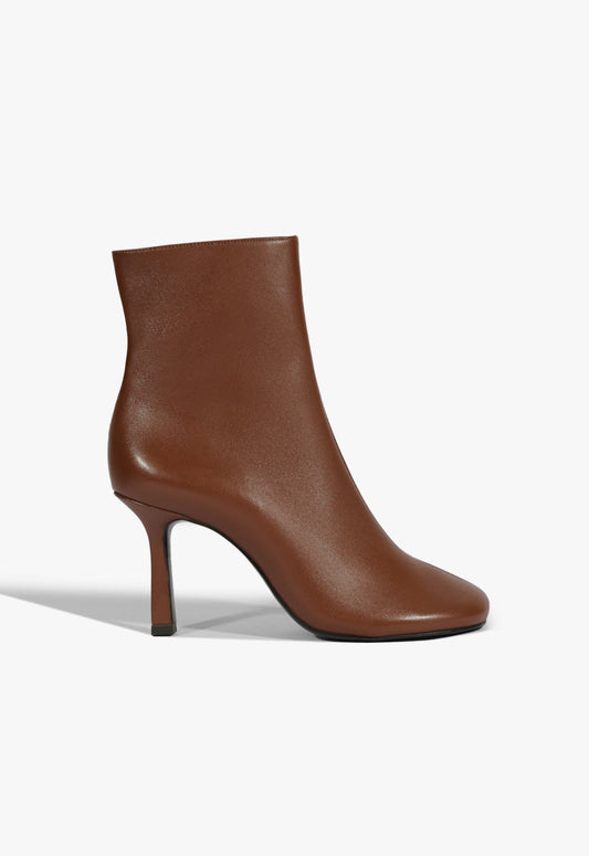 Brielle Leather Bootie PRE FALL 25 5 Brown Leather - Schutz Shoes
