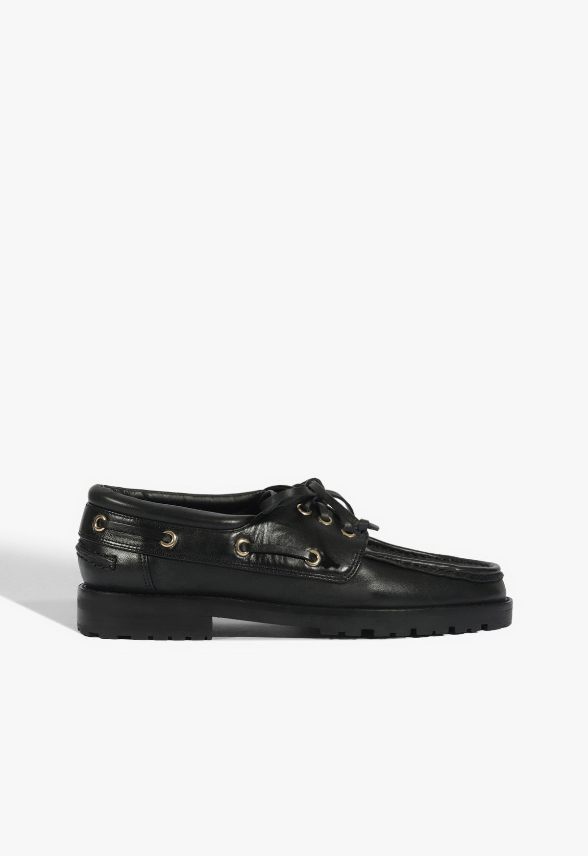 Mocaschutz Leather Flat Resort 26 5 Black Leather - Schutz Shoes