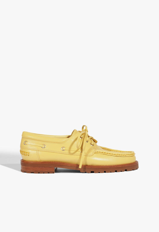 Mocaschutz Leather Flat Pre Fall 25 5 New Yellow Leather - Schutz Shoes
